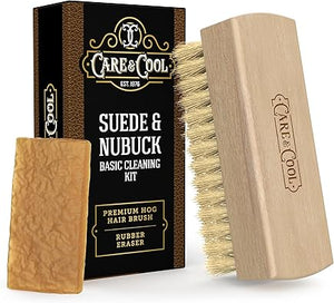 Care & Cool Cepillo de pelo de cerdo de primera calidad de gamuza