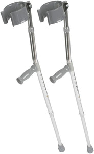 2x muletas para antebrazo de aluminio