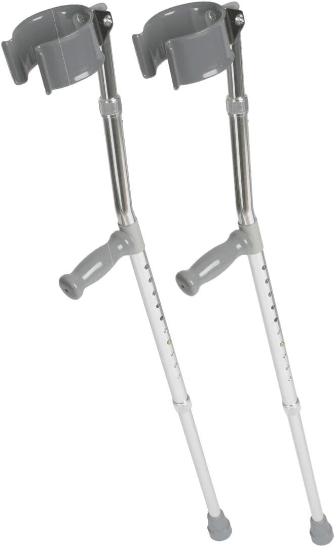 2x muletas para antebrazo de aluminio
