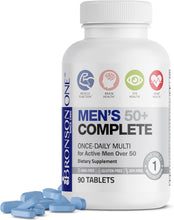 Cargar imagen en el visor de la galería, Bronson One Daily - Multivitamínico completo para hombre 50+, 90 tabletas

