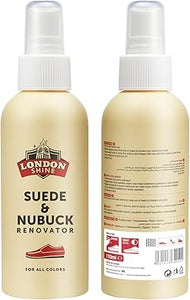 Spray protector de piel de ante y nobuck para zapatos, 3.7 fl oz – Cuidado del cuero impermeable y repelente de manchas para botas, bolsos y chaquetas.