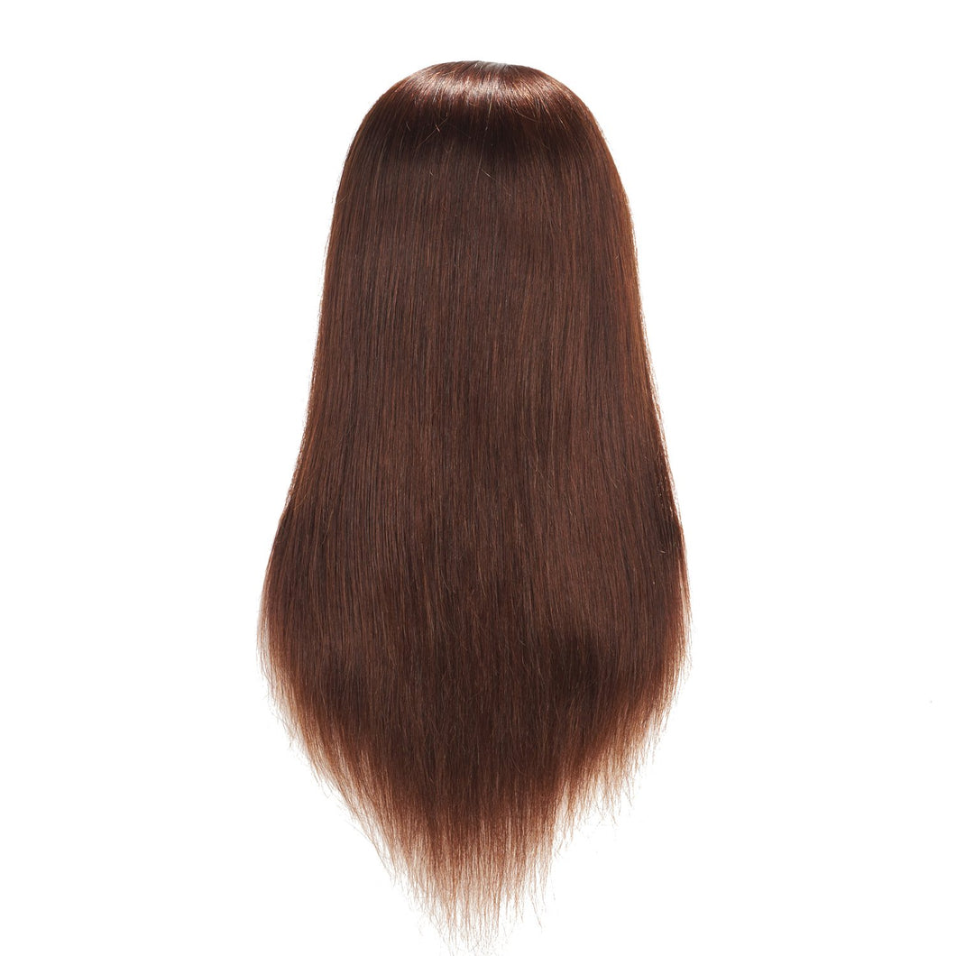 Cabeza de maniquí de 20 a 22 pulgadas, 100 % cabello humano