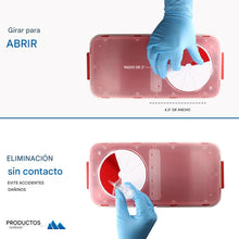 Cargar imagen en el visor de la galería, Recipiente grande para objetos punzantes para uso doméstico y profesional de 3 galones
