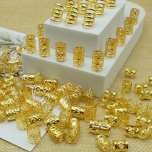 Cargar imagen en el visor de la galería, 100 piezas de rastas doradas para el cabello
