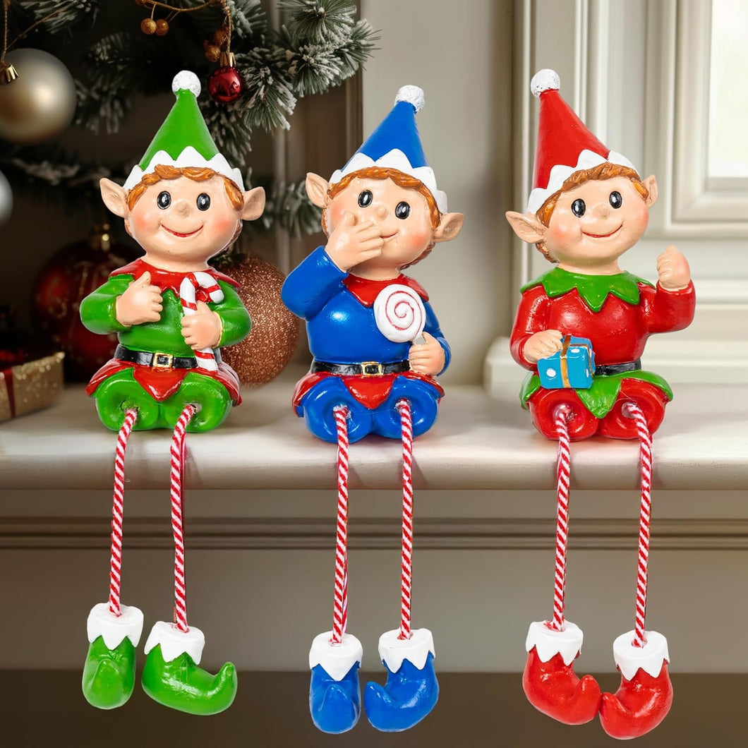 3 Figuras navideñas de elfo A19