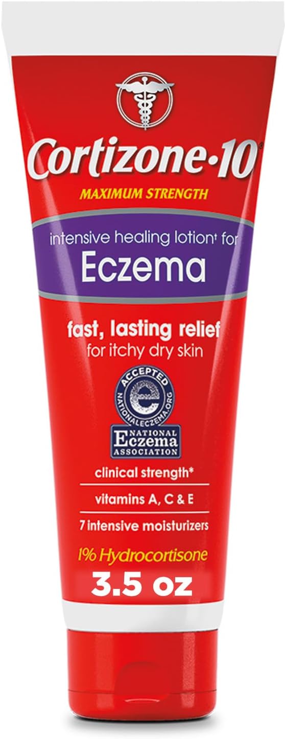 Loción curativa intensiva de máxima fuerza para eczema, 1% de hidrocortisona, 3.5 oz
