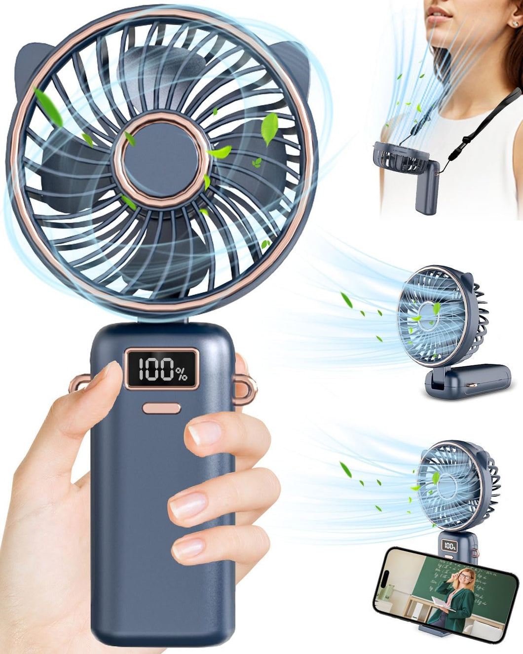 DUOLZ Ventilador de mano