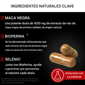 Maca Negra de 1000 mg 60 capsulas