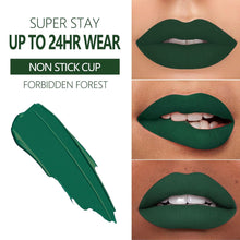 Cargar imagen en el visor de la galería, A Lápiz labial verde para mujer, color permanece de larga duración A19
