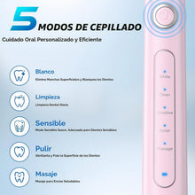 Cargar imagen en el visor de la galería, Cepillo de dientes eléctrico rosa, 8 cabezales de cepillo, 5 modos⚡
