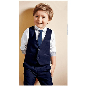 4 piezas traje formal para niños pequeños