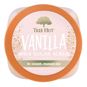 Tree Hut - Exfoliante corporal hidratante de azúcar y karité, Vanilla (vainilla), 18 onzas A19