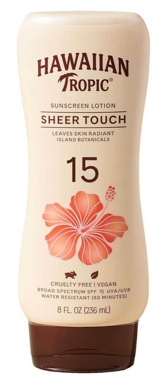 Protector solar Sheer Touch Amplio Espectro loción, SPF 15, 8 Onzas