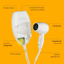 Cargar imagen en el visor de la galería, Secadora de pelo de Conair con soporte de pared, 1600 vatios con luz LED nocturna
