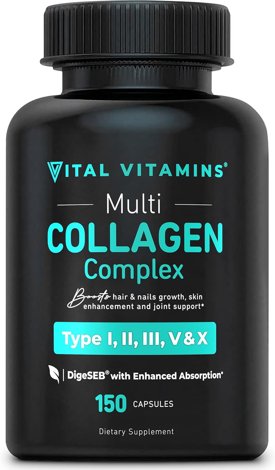 Píldoras de colágeno múltiple (tipos I, II, III, V, X a24