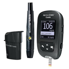 Cargar imagen en el visor de la galería, Accu-Chek Kit de inicio de monitor de glucosa guía para pruebas de azúcar en sangre diabéticas: medidor, 30 tiras de prueba guía
