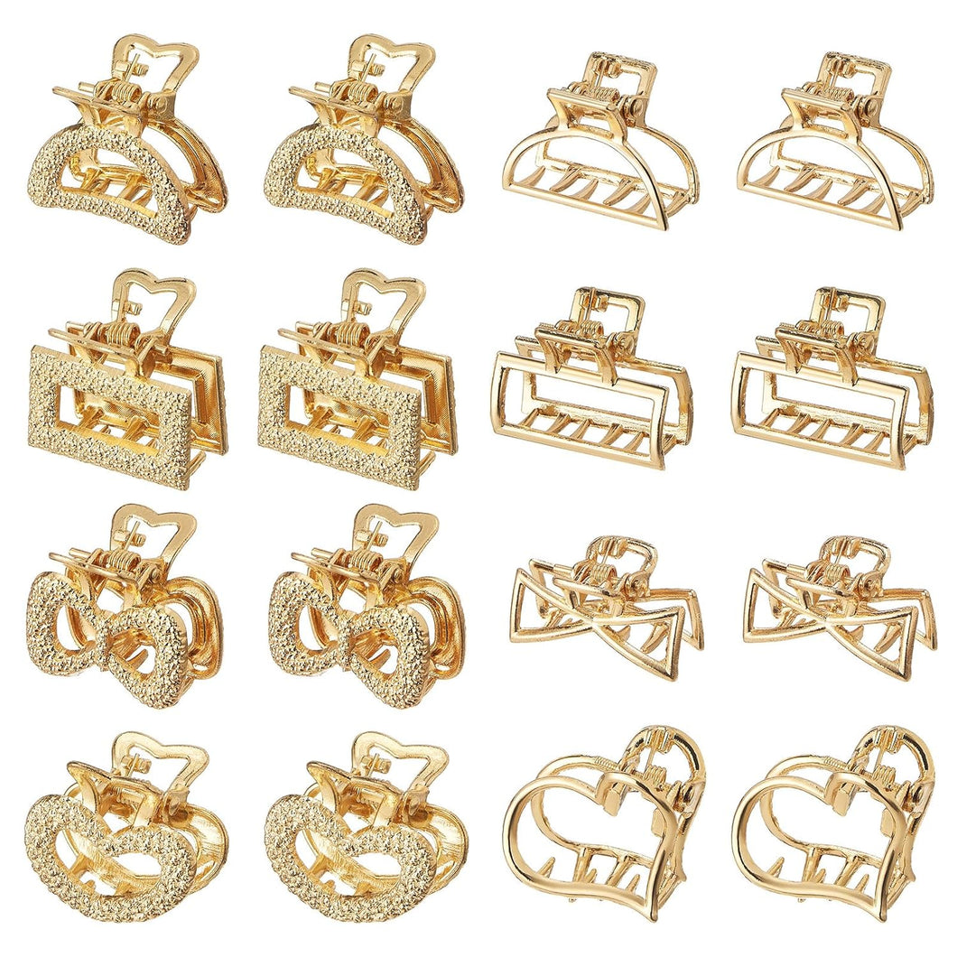 Pinzas pequeñas para el cabello para mujer, 16 piezas A21
