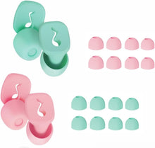 Cargar imagen en el visor de la galería, 2 pares de tapones para los oídos para dormir con cancelación de ruido
