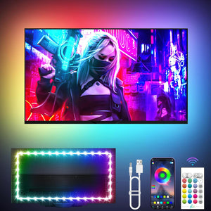 Luces LED para TV, retroiluminación LED de TV de 16.4 pies LN23