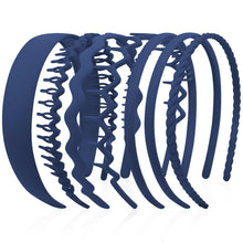 Cargar imagen en el visor de la galería, AHONEY Paquete de 7 diademas marrones para mujeres y hombres
