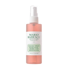 Cargar imagen en el visor de la galería, Mario Badescu Spray facial con aloe, hierbas y agua de rosas para todo tipo de piel, niebla facial que hidrata, rejuvenece y aclara A19
