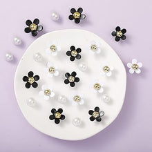 Cargar imagen en el visor de la galería, NEVEGE Dijes para zapatos, 24 piezas de dijes de flores con diamantes de imitación de cristal, decoración de zapatos,  a22 encantos de flores para zapatos de regalo
