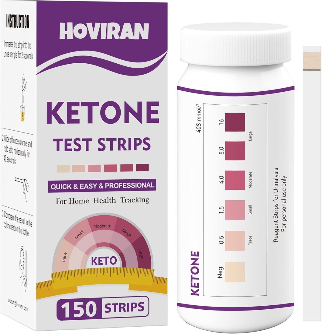 Tiras de prueba de cetonas de 150 unidades para pruebas de orina
