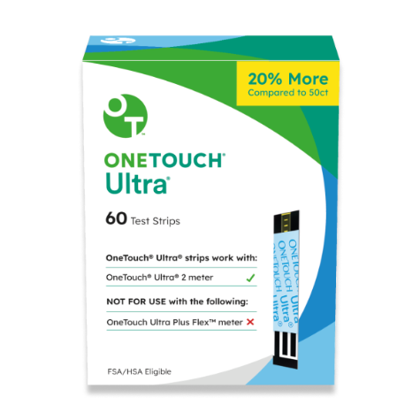 OneTouch Ultra 2 tiras de prueba para diabéticos