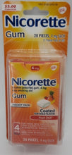 Cargar imagen en el visor de la galería, Nicorette nicotina goma de mascar dejar de fumar 4mg sabor a Fruit Chill Exp.2027
