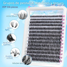 Cargar imagen en el visor de la galería, Kit de extensiones de pestañas esponjosas 40D, 338 unidades
