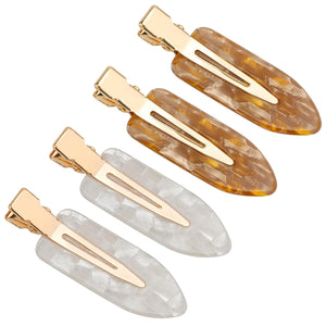 AMCAMI 4 pinzas para el cabello sin arrugas, sin doblar, LN23