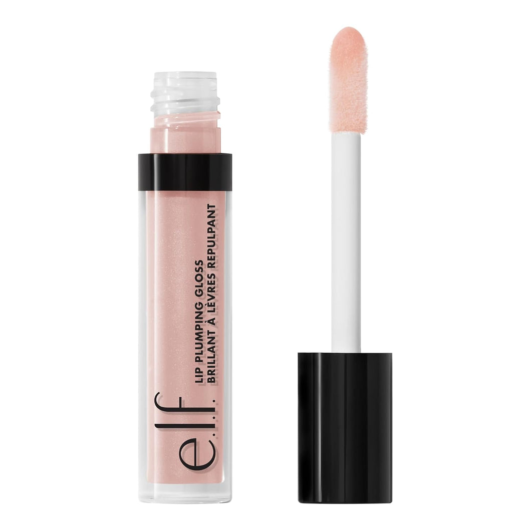 e.l.f. Brillo voluminizador de labios, hidratante, nutritivo, vigorizante, de alto brillo, voluminiza, enfría, calma, brillo, rosa Cosmo 8 onzas, 0.09 onzas líquidas A19