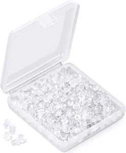 Bayam Parte trasera de silicona para aretes, 1200 piezas, almohadillas suaves a24