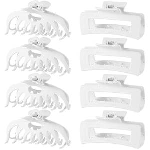 Paquete de 8 pinzas para el cabello para mujer, pinzas grandes de 4.3 pulgadas a21