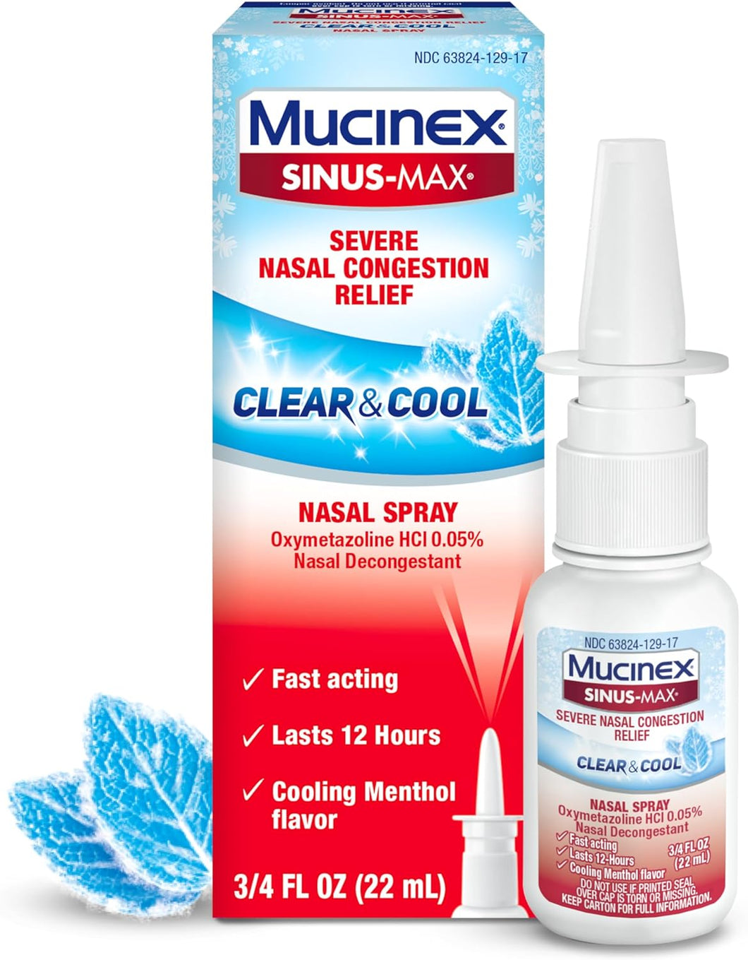 Spray Nasal, 0.75 onza, paquete de de 1a 24