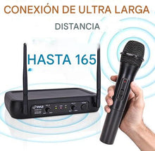 Cargar imagen en el visor de la galería, Sistema de micrófonos inalámbrico, 2 micrófonos de mano, frecuencia fija
