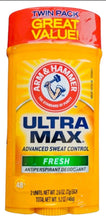 Cargar imagen en el visor de la galería, Arm &amp; Hammer, Ultramax, antitranspirante y desodorante sin perfume, 2.6 onzas
