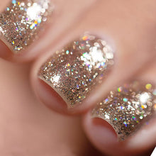 Cargar imagen en el visor de la galería, Vishine Esmalte de uñas de gel con purpurina de diamante dorado claro UV LED Soak off Sparkle Color brillante Nail  a22 Art Esmalte de gel para el hogar DIY manicura salón barniz #914
