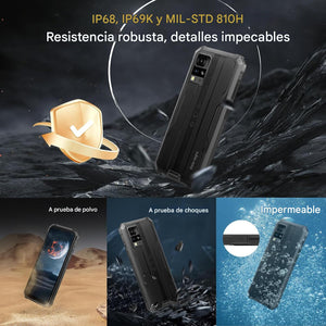 Teléfono resistente 6.56 pulgadas 13MP cámara Android