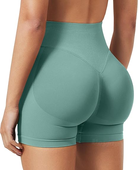 VOYJOY - Pantalones cortos de impacto y entrenamiento para mujer,  a24