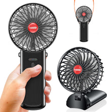 Cargar imagen en el visor de la galería, Pequeño ventilador portátil de mano y recargable

