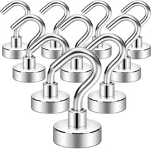 Cargar imagen en el visor de la galería, Neosmuk Ganchos magnéticos, más de 30 libras de imanes de tierra resistentes con gancho para refrigerador,  a24
