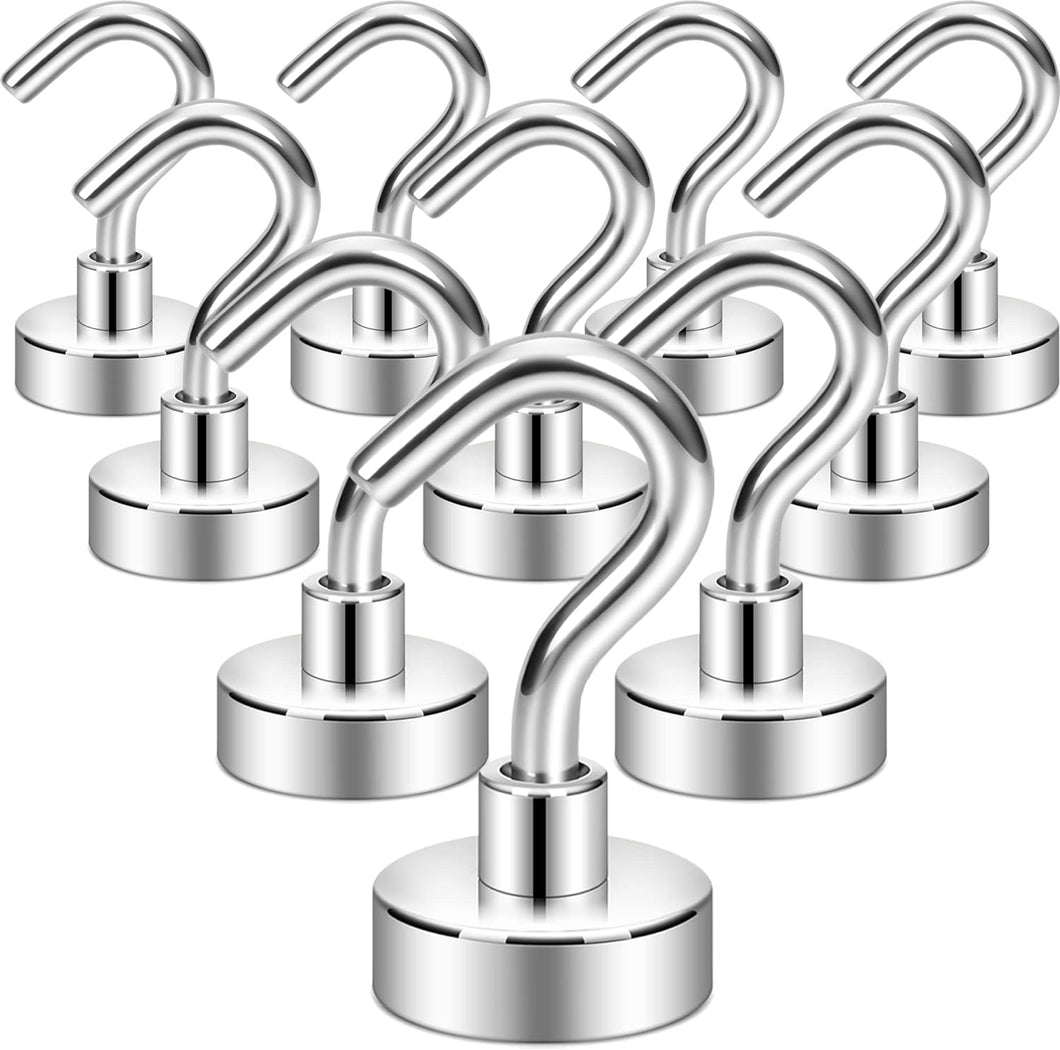 Neosmuk Ganchos magnéticos, más de 30 libras de imanes de tierra resistentes con gancho para refrigerador,  a24