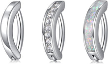 Cargar imagen en el visor de la galería, JFORYOU Anillo de Ombligo Clicker Corazón Flotante de Ópalo Piercing
