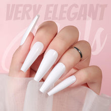 Cargar imagen en el visor de la galería, Uñas postizas largas a presión, 12 colores,  A19
