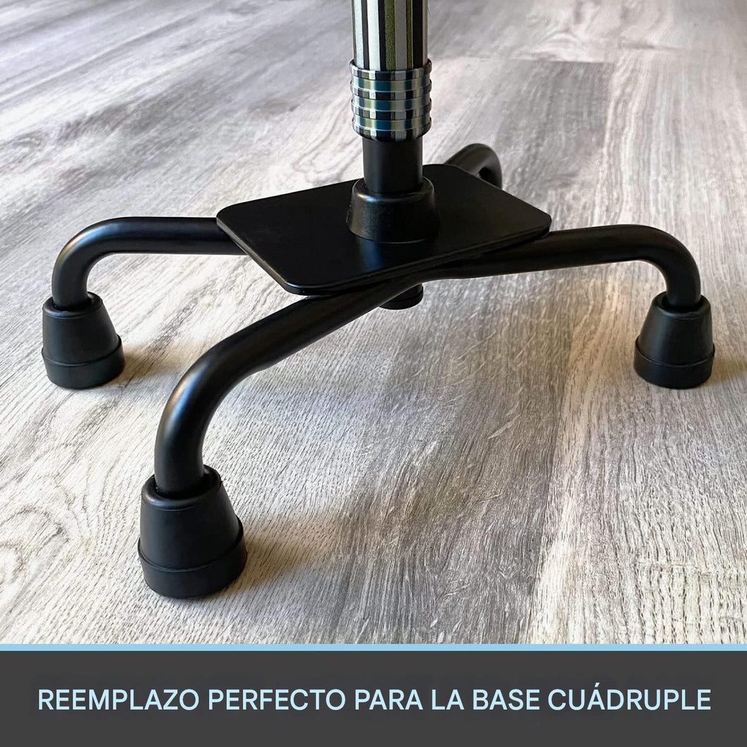 Puntas de bastón de repuesto duraderas 1/2 pulgada, (paquete de 4)