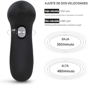 Cepillo de limpieza facial con 6 cabezales