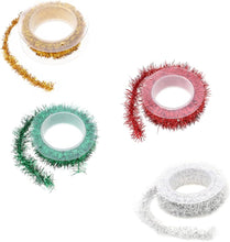 Cargar imagen en el visor de la galería, STOBAZA 4 guirnaldas de oropel de Navidad fina decoración metálica
