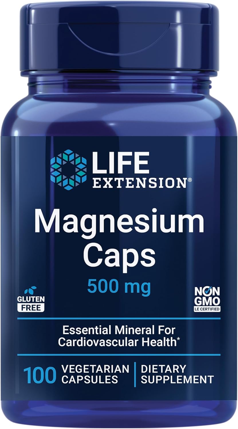 Cápsulas vegetarianas de magnesio, 0.017 oz, 100 unidades, a24