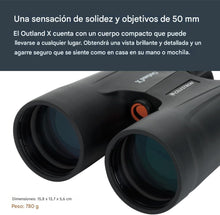 Cargar imagen en el visor de la galería, Celestron Outland X Binoculares, color negro 10x50
